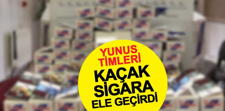 Yunus Timleri Kaçak Sigara Ele Geçirdi