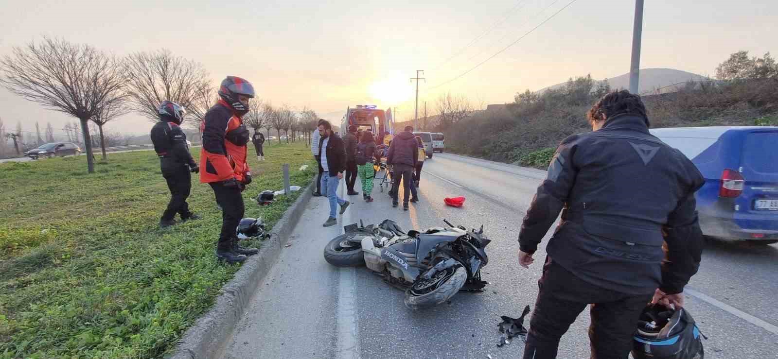 Kadın Motosiklet Kulübü Başkanı kazada ağır yaralandı
