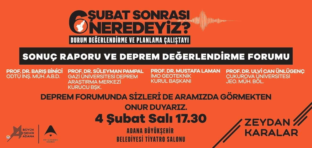 Büyükşehir’den 4 Şubat Salı günü Deprem Çalıştayı
?v=1