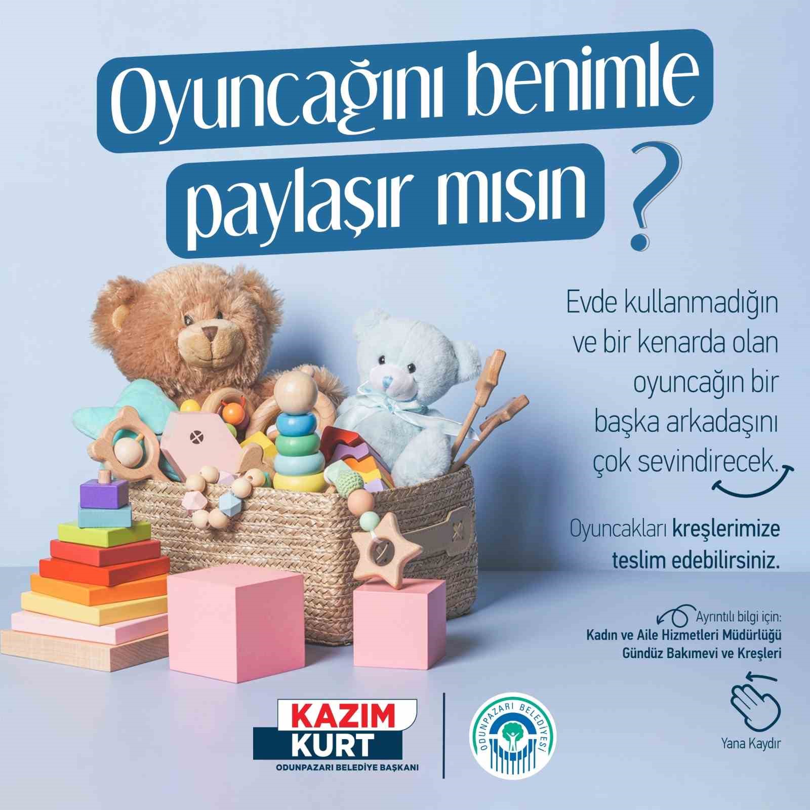 Odunpazarı Belediyesi’nden çocuklarla oyuncak dayanışması
?v=1