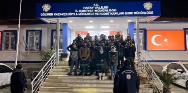 Hatay’da 31 kaçak göçmen yakalandı, 2 organizatör tutuklandı