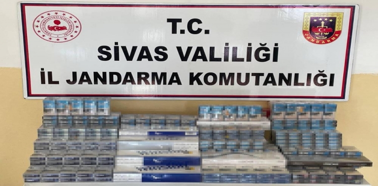 Sivas’ta bir ayda 2 bin 510 paket kaçak sigara ele geçirildi