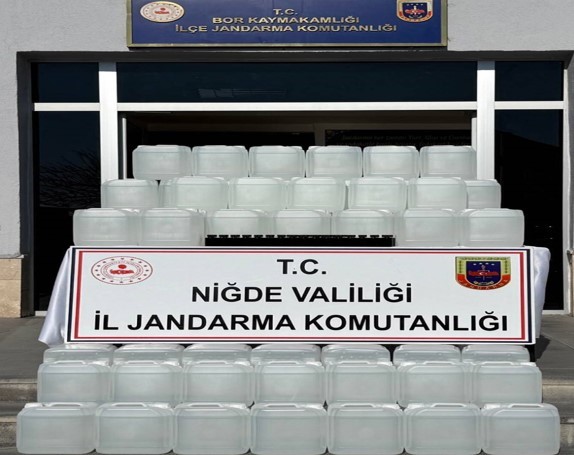 Niğde’de jandarmadan sahte alkol operasyonu
