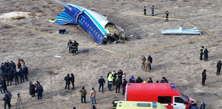 Kazakistan, Rusya tarafından düşürülen Azerbaycan Hava Yolları’na ait uçağa ilişkin ön rapor yayınladı