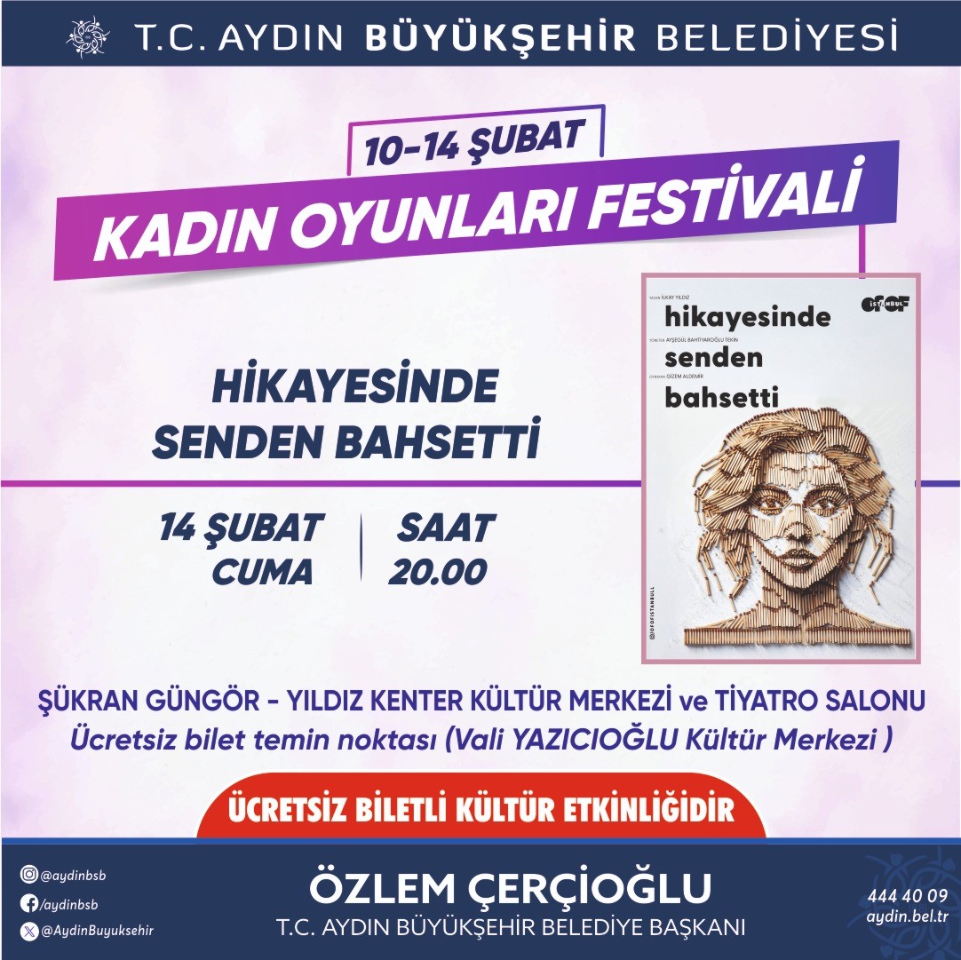 Başkan Çerçioğlu Aydınlıları ’Kadın Oyunları Festivali’ ile buluşturacak
?v=1