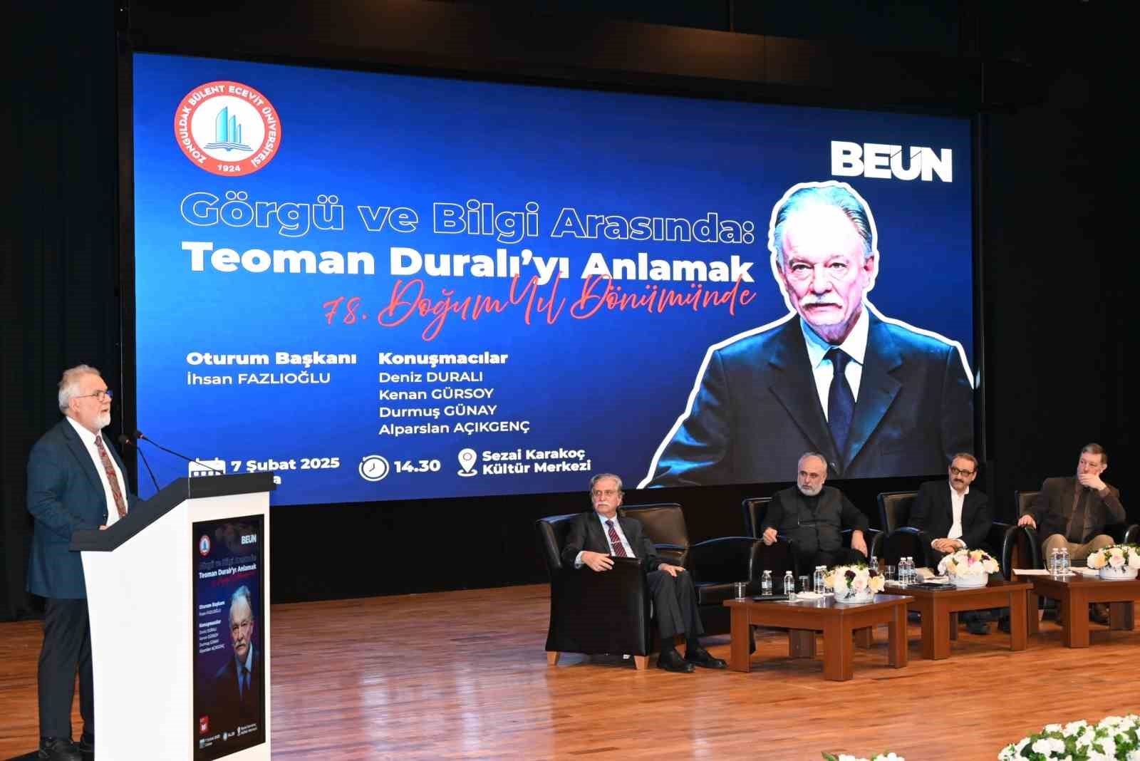  Görgü ve Bilgi Arasında: Teoman Duralı’yı Anlamak  Paneli BEUN’da yoğun ilgi gördü
