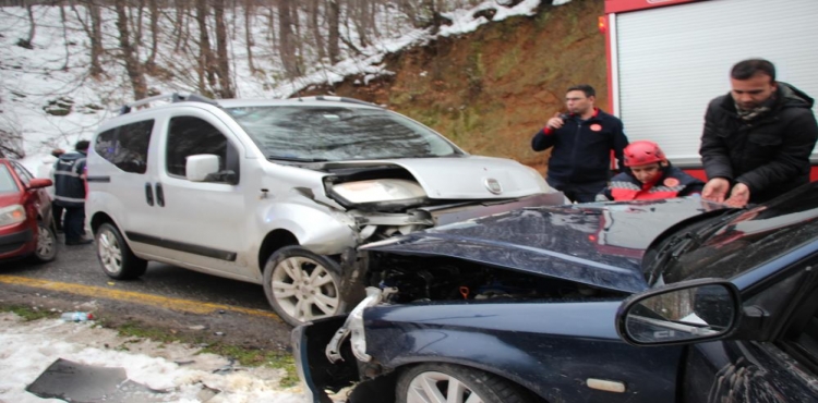 Alkollü otomobil sürücüsü, kızak şenliğine giden aileye dehşeti yaşattı