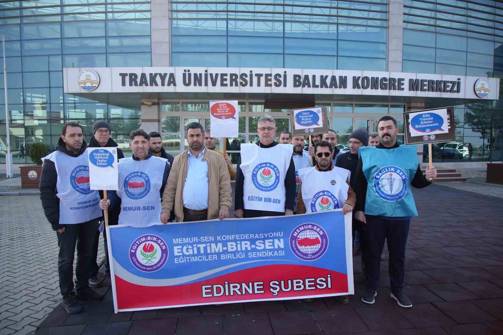 Edirne’de üniversitede yer değişikliği hakkı için eylem yaptılar
?v=1