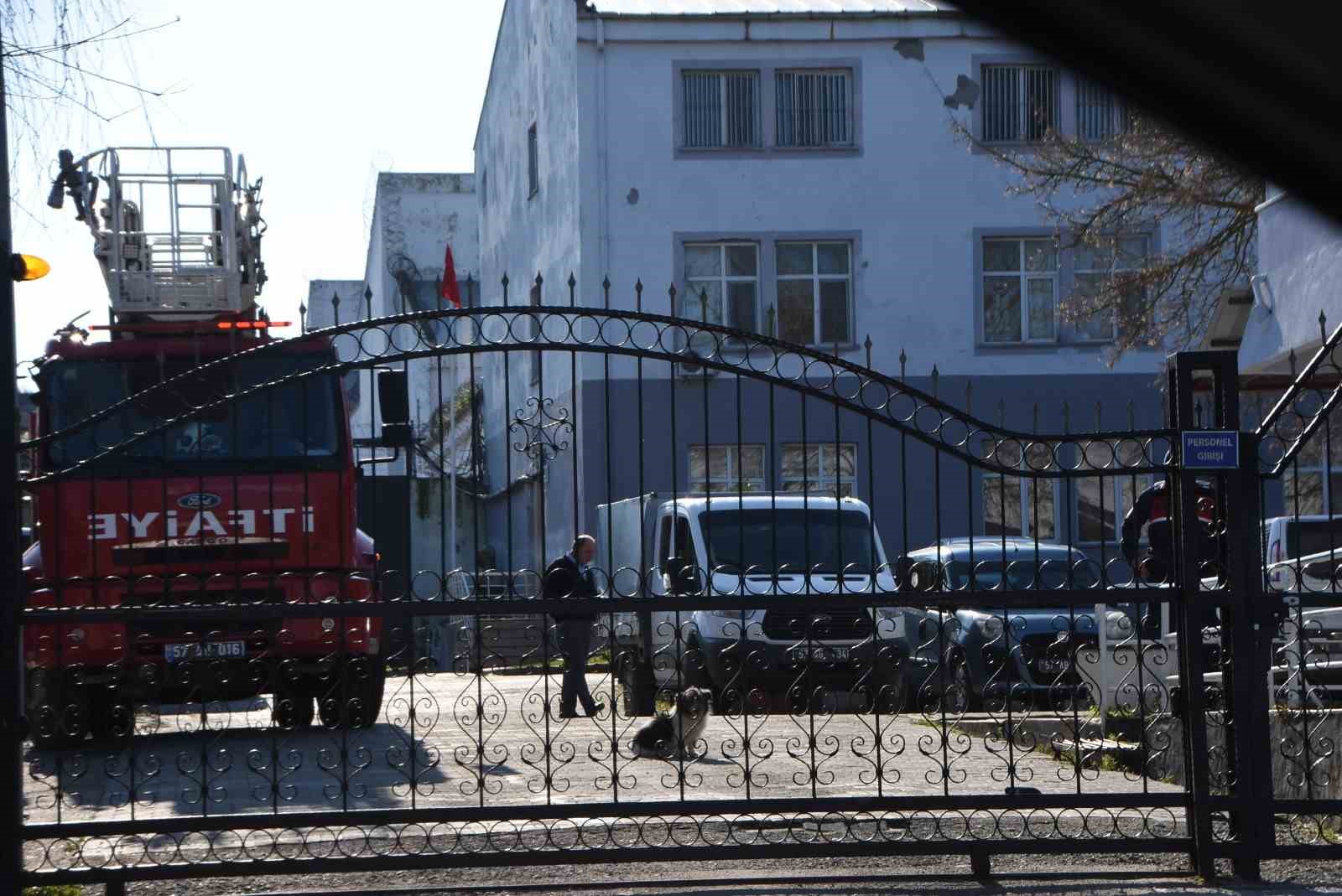 Sinop cezaevinde yangın tatbikatı
