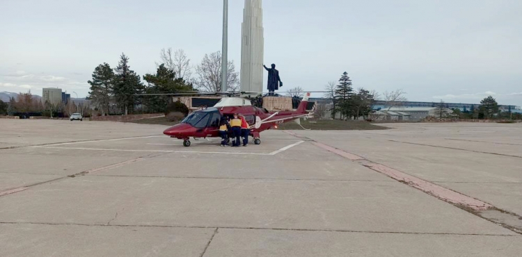 Konya’da hava ambulansı kalp krizi geçiren kişi için havalandı