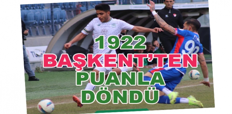 1922 Konyaspor, Başkent'ten puanla döndü