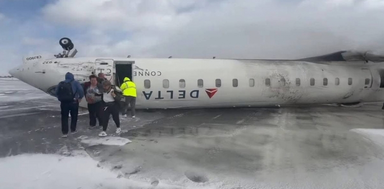 Kanada’da yolcu uçağının ters döndüğü anın görüntüsü ortaya çıktı