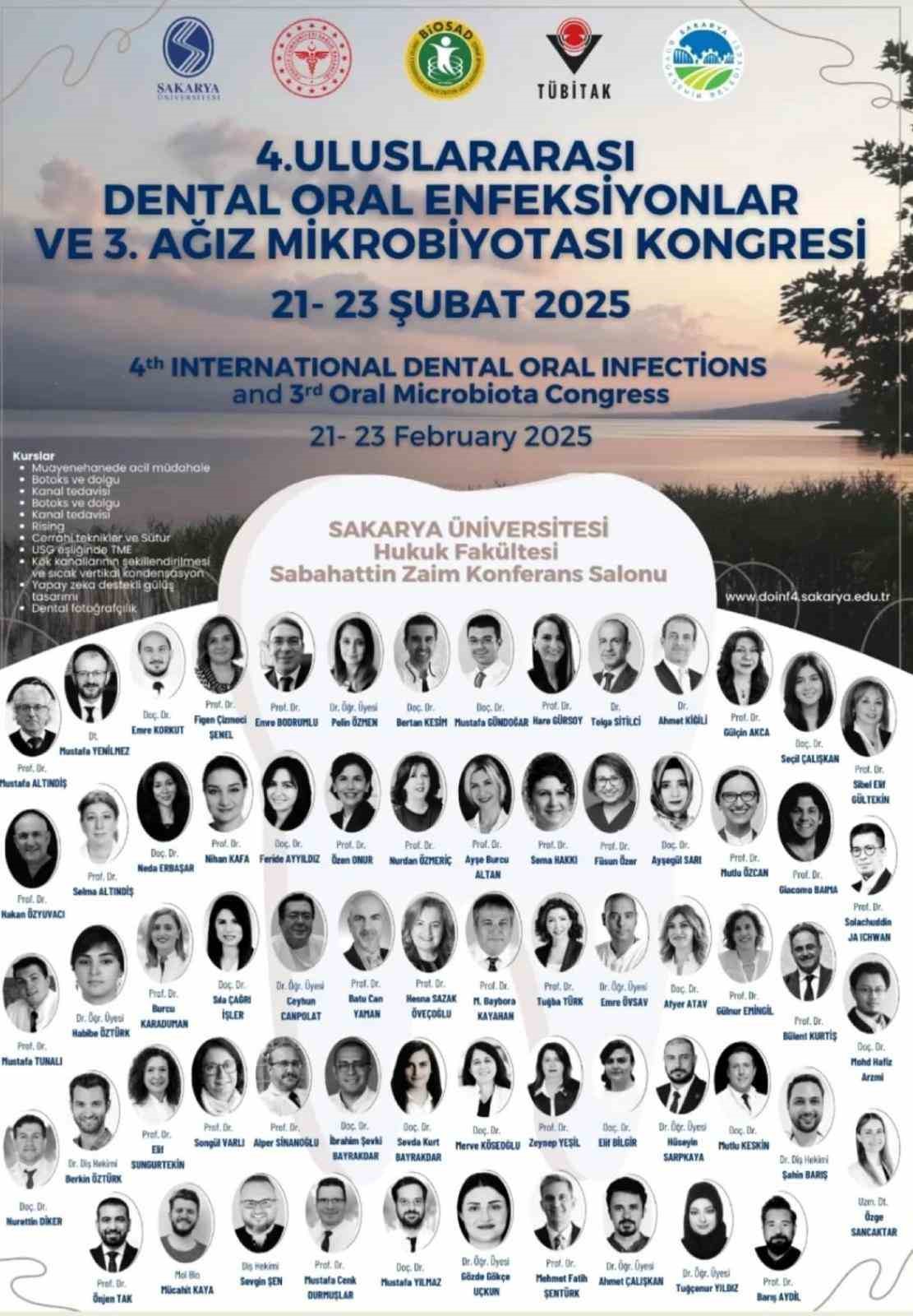 SAÜ’de 4. Uluslararası Dental Oral Enfeksiyonlar ve 3. Ağız Mikrobiyatası Kongresi düzenlenecek
?v=1