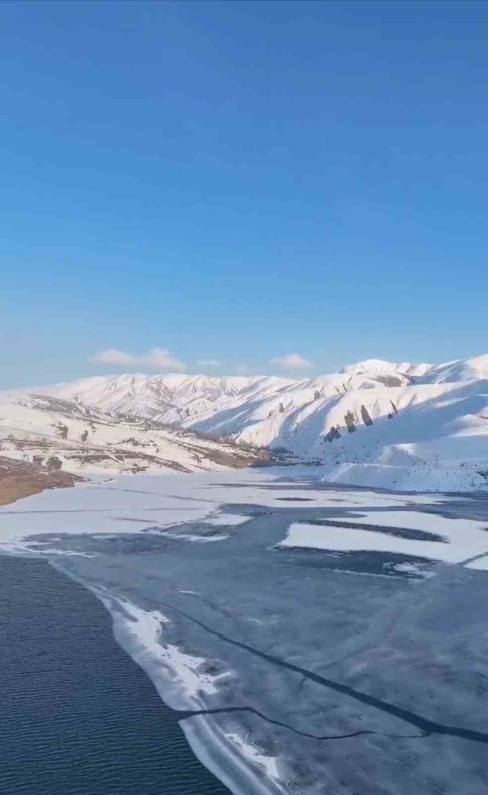 Kısmen donan Dilimli Barajı havadan görüntülendi
?v=1