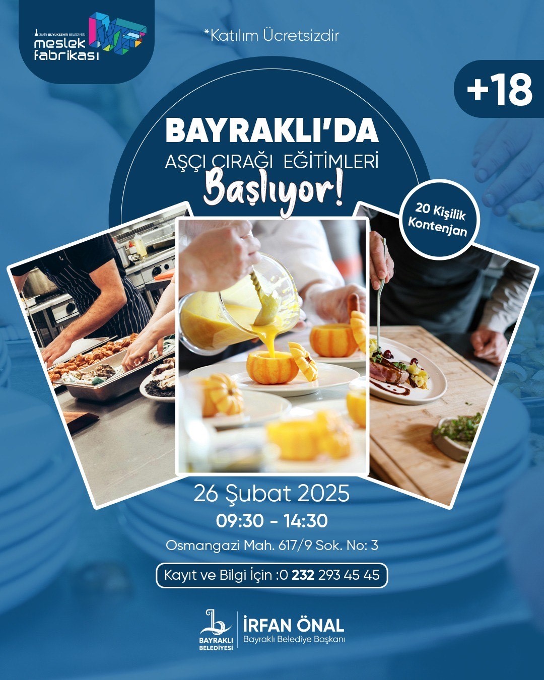 Bayraklı’da ücretsiz ‘aşçı çırağı’ eğitimi
?v=1