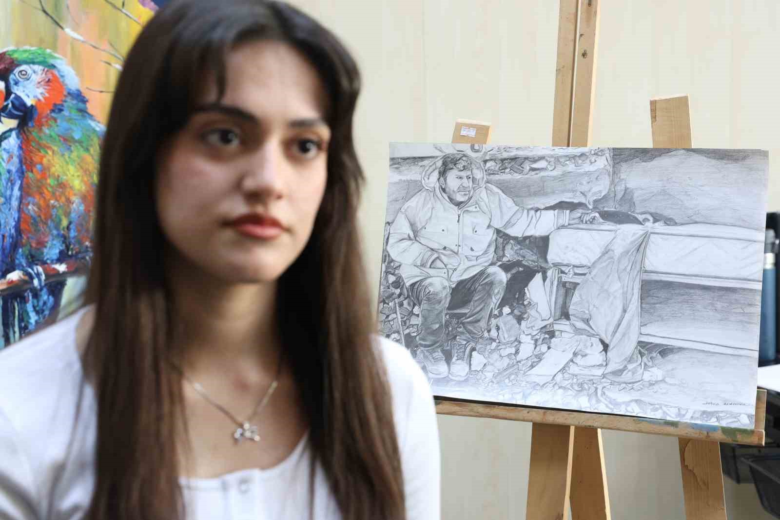 16 yaşındaki depremzede ressam, asrın felaketini sanatıyla yansıttı
?v=1