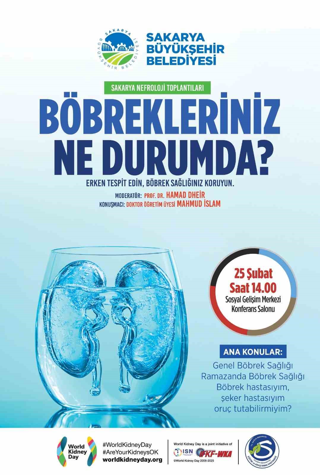 Böbrek sağlığıyla ilgili bilinmesi gerekenler bu konferansta anlatılacak
?v=1