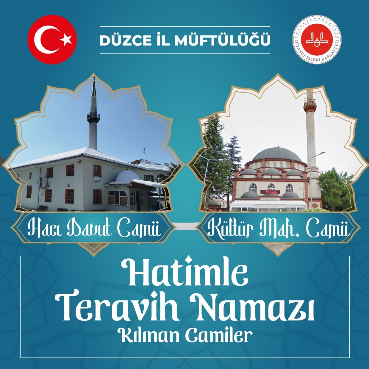 Düzce’de 2 camide hatimle teravih namazı kılınacak
?v=1