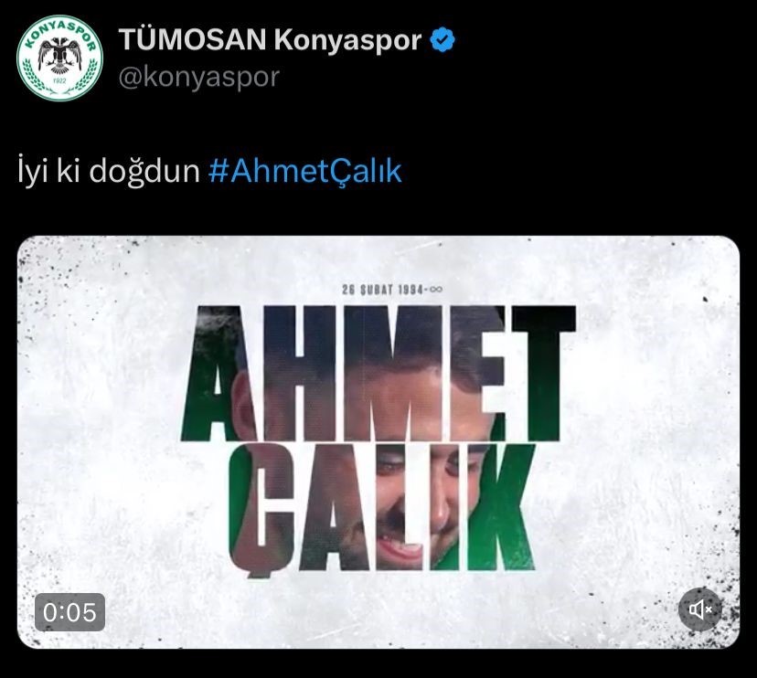 Konyaspor, Ahmet Çalık’ı doğum gününde andı
?v=1