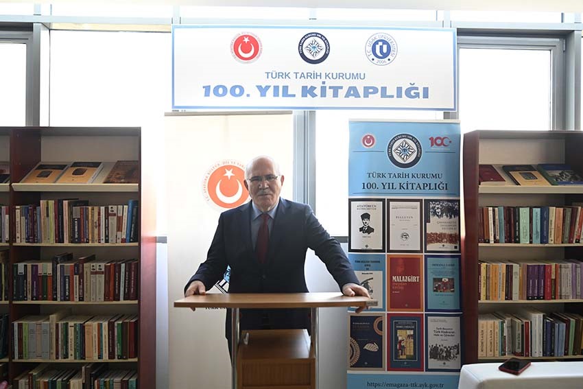 Uşak Üniversitesi’nde  Türk Tarih Kurumu 100. Yıl Kitaplığı  açıldı
?v=1