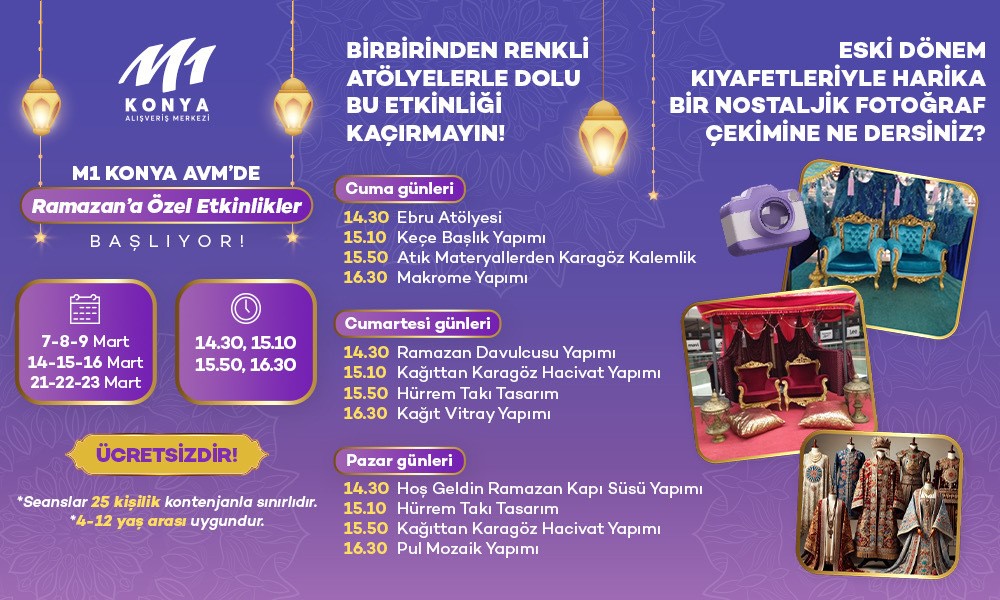 M1 Konya AVM’de Ramazan programı devam ediyor
?v=1