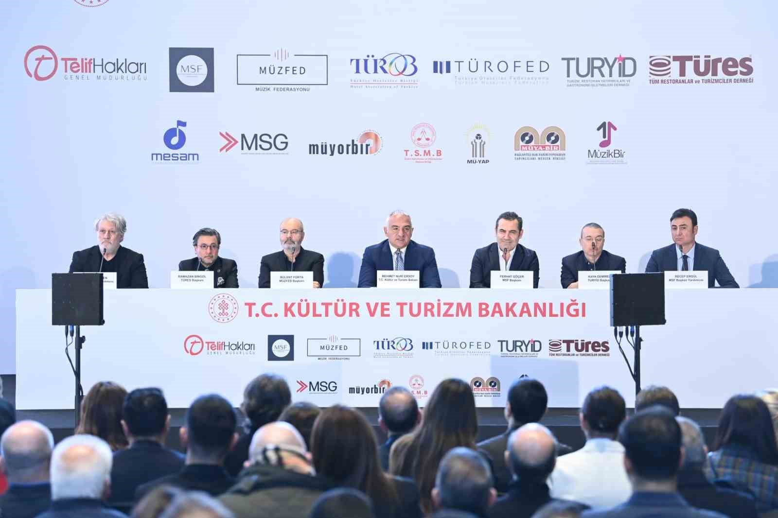 Bakan Ersoy:  Müzik meslek birliklerinin telif geliri 2 milyar TL’yi aşmış durumda 
?v=1