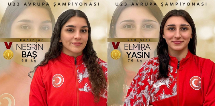 Milli güreşçiler Tuba Demir, Nesrin Baş ve Elmira Yasin, Avrupa şampiyonu oldu?v=1