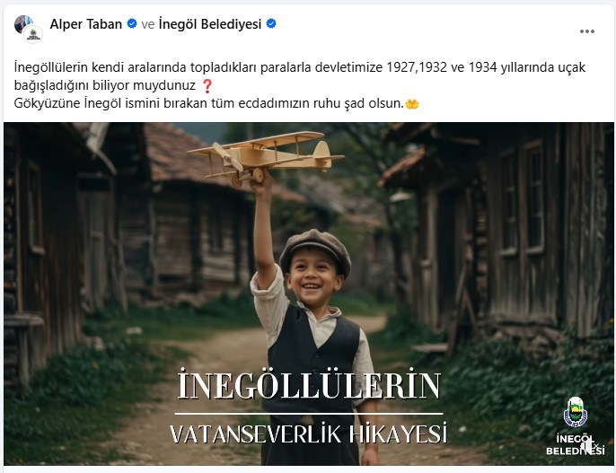 İnegöllülerin uçak bağışı, yapay zekayla günü yüzüne çıktı
?v=1