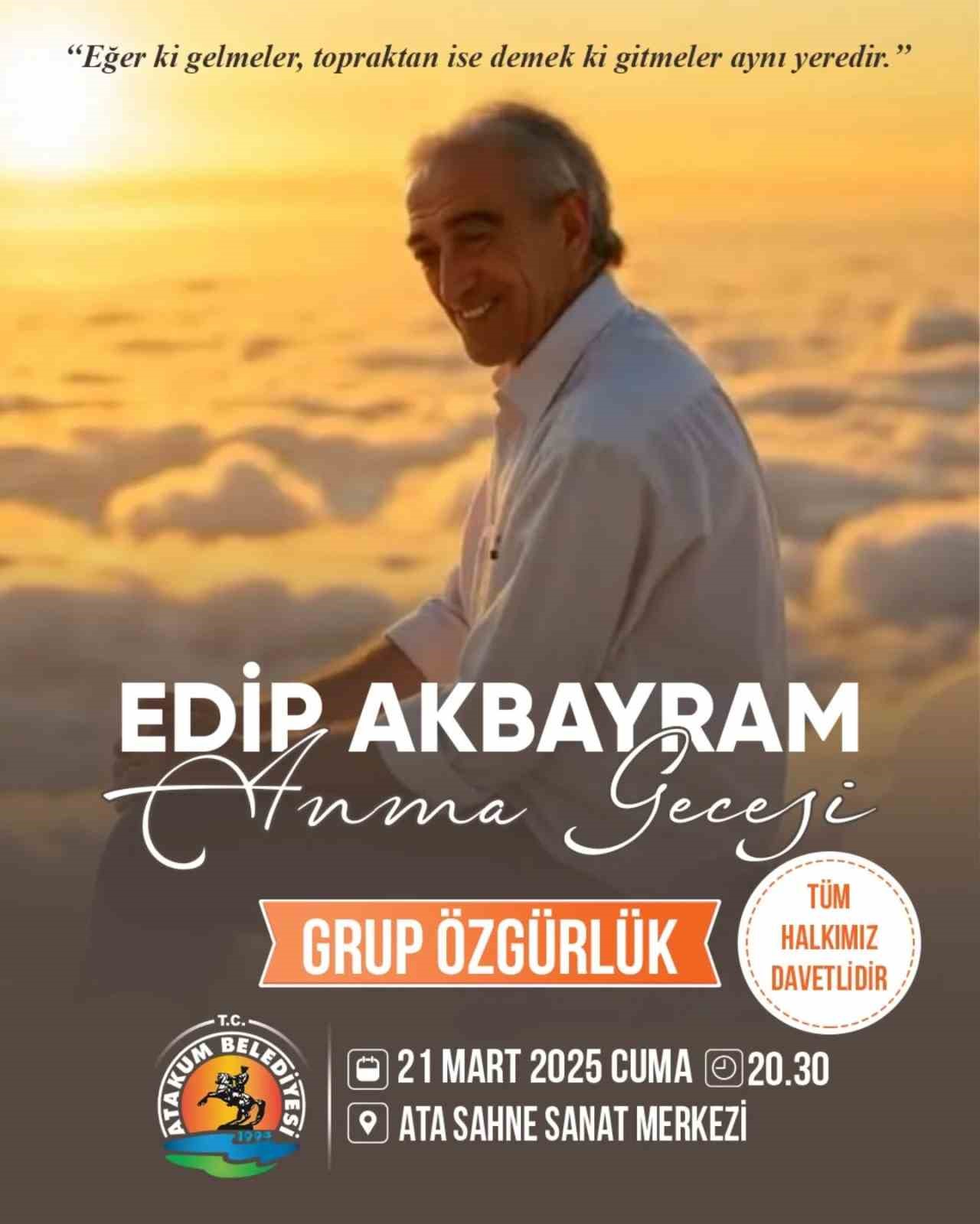 Atakum Belediyesi’nden Edip Akbayram anısına özel program
?v=1