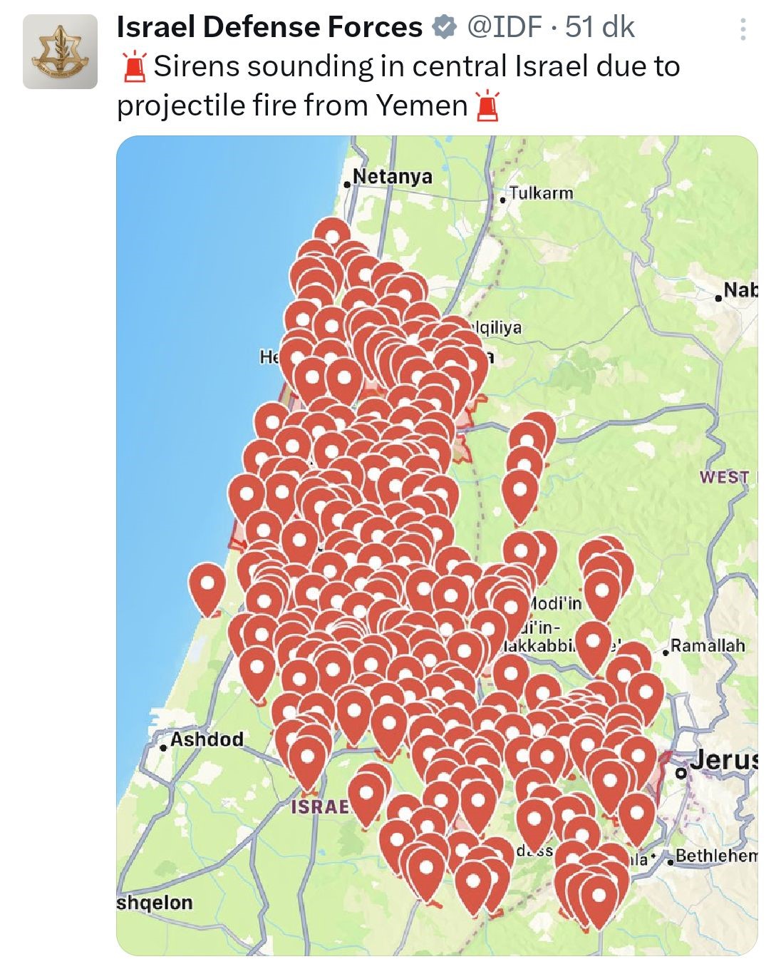 Yemen’den İsrail’e füze saldırısı yapıldı
?v=1